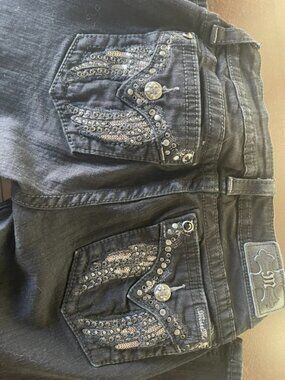 black designer jeans